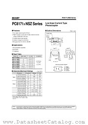 PC817XNSZ-SERIES datasheet pdf SHARP