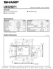 LM32K071 datasheet pdf SHARP