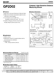 GP2D02 datasheet pdf SHARP