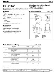 PC716V datasheet pdf SHARP