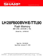 LH28F800BVHE-TTL90 datasheet pdf SHARP