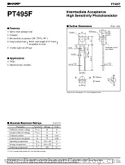 PT495F datasheet pdf SHARP