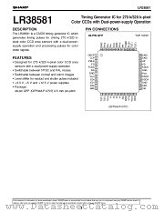 LR38581 datasheet pdf SHARP