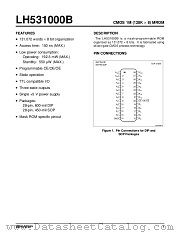 LH531000B datasheet pdf SHARP