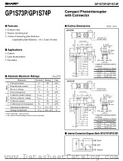 GP1S74P datasheet pdf SHARP