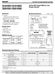 S101D02 datasheet pdf SHARP