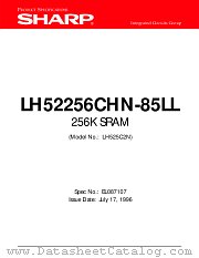 LH52256CHN-85LL datasheet pdf SHARP