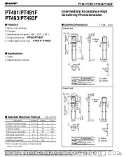 PT493 datasheet pdf SHARP