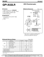 GP1A52LR datasheet pdf SHARP
