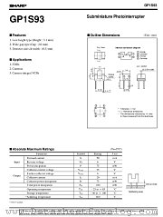 GP1S93 datasheet pdf SHARP