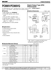 PC900V datasheet pdf SHARP