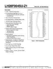 LH28F004SU-Z1 datasheet pdf SHARP
