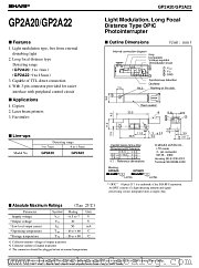 GP2A22 datasheet pdf SHARP