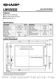 LM10V332 datasheet pdf SHARP