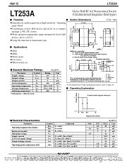 LT253A datasheet pdf SHARP