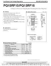 PQ15RF16 datasheet pdf SHARP