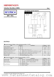 SF15SC4 datasheet pdf Shindengen