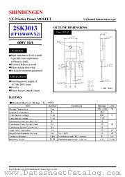 2SK3013 datasheet pdf Shindengen