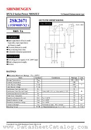 2SK2671 datasheet pdf Shindengen