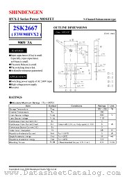 2SK2667 datasheet pdf Shindengen