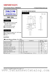 2SK2198 datasheet pdf Shindengen