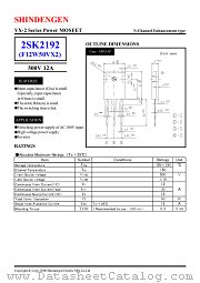 2SK2192 datasheet pdf Shindengen