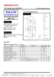 2SK2190 datasheet pdf Shindengen