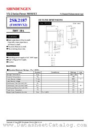 2SK2187 datasheet pdf Shindengen