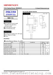 2SK2184 datasheet pdf Shindengen