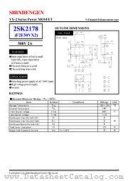 2SK2178 datasheet pdf Shindengen