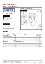 S30VT60 datasheet pdf Shindengen