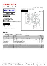 S30VTA160 datasheet pdf Shindengen