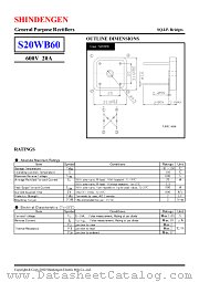 S20WB60 datasheet pdf Shindengen