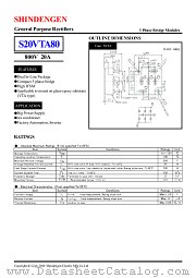 S20VTA80 datasheet pdf Shindengen