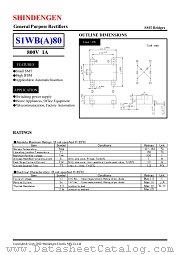 S1WBA80S datasheet pdf Shindengen