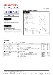 S1WBA80D datasheet pdf Shindengen