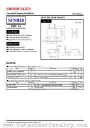 S1NB20S datasheet pdf Shindengen