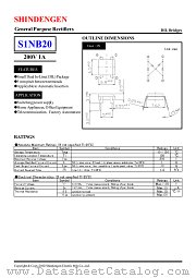S1NB20D datasheet pdf Shindengen