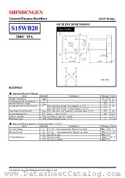 S15WB20 datasheet pdf Shindengen