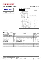 S15VB20 datasheet pdf Shindengen