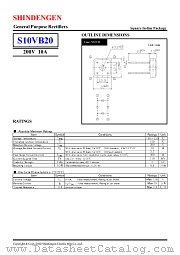 S10VB20 datasheet pdf Shindengen