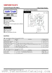 S10VTA60 datasheet pdf Shindengen