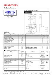 2SD1792 datasheet pdf Shindengen