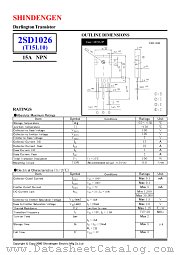 2SD1026 datasheet pdf Shindengen