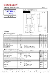 2SC4981 datasheet pdf Shindengen
