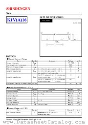 K1V(A)16 datasheet pdf Shindengen