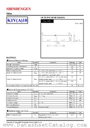 K1V(A)10 datasheet pdf Shindengen