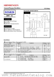 D3SB20 datasheet pdf Shindengen