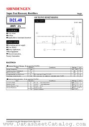 D2L40 datasheet pdf Shindengen