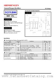 D25XB80 datasheet pdf Shindengen